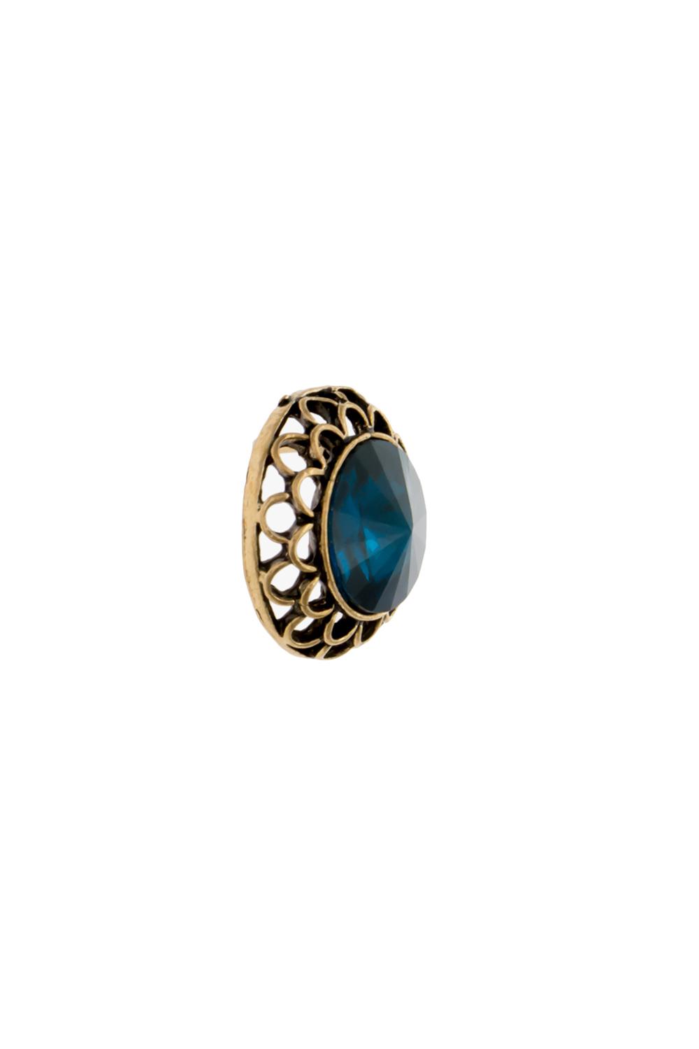 blue metal studs earrings - 14662496 - Standard Image - 1