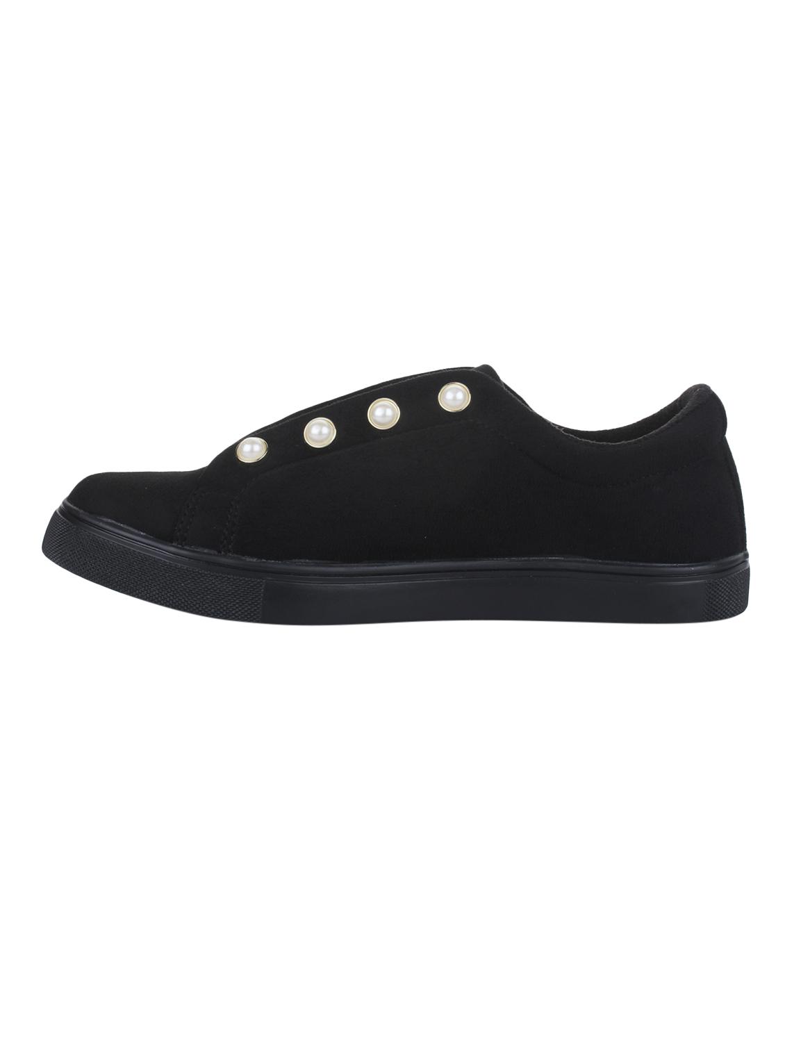 black suede laceup sneakers - 14664821 -  Standard Image - 1