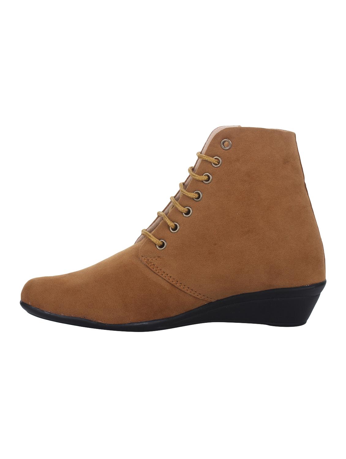 tan lace-up ankle boot - 14664833 -  Standard Image - 1