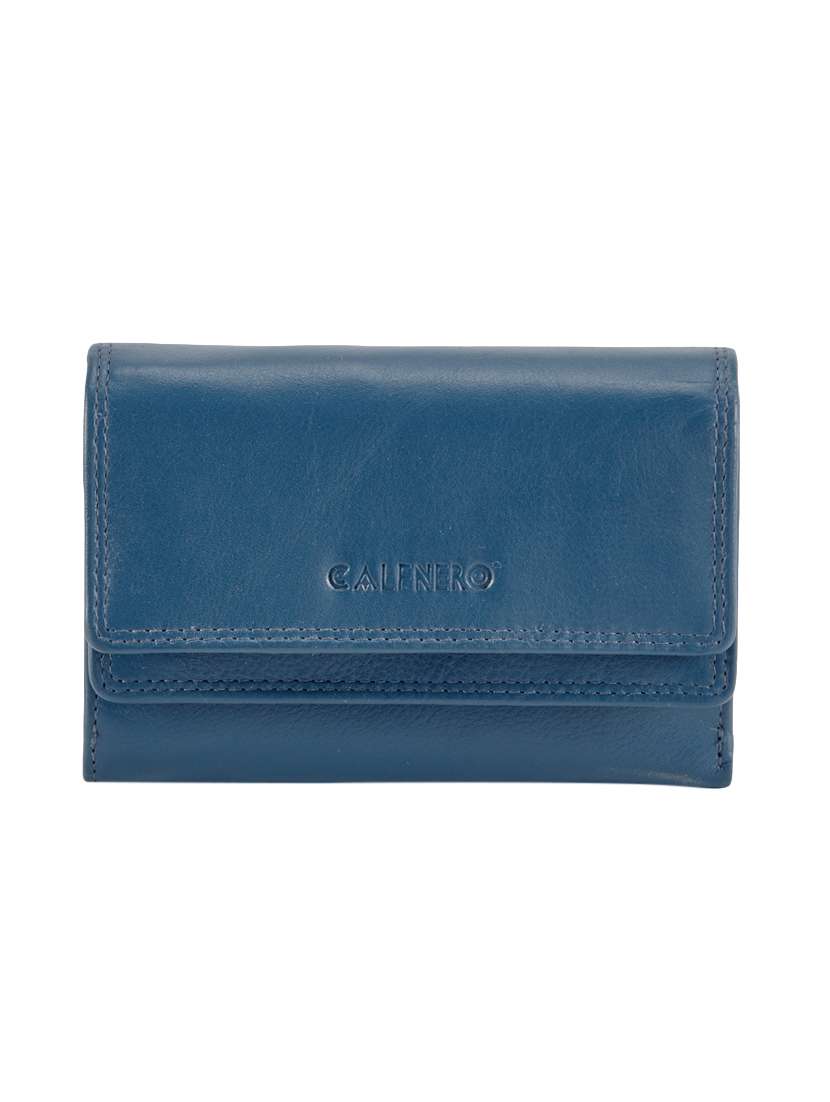 blue leather wallet - 14666973 - Standard Image - 1