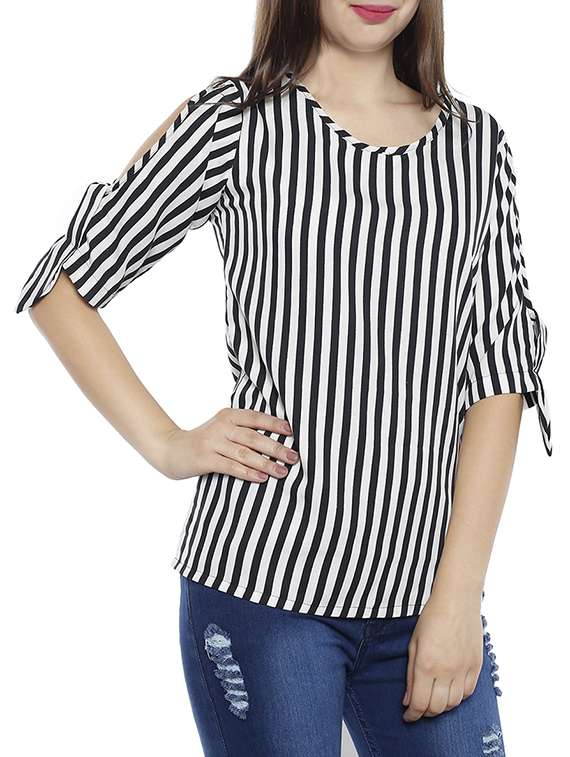 multi colored striped top - 14669193 -  Standard Image - 1
