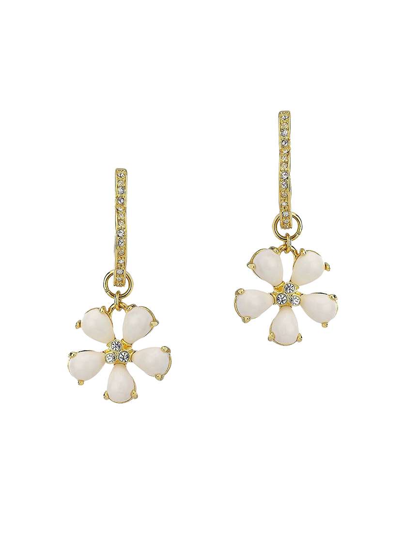 gold plated drop earrings