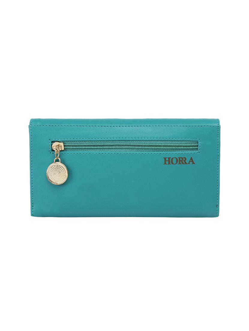 blue leatherette wallet - 14672189 - Standard Image - 1