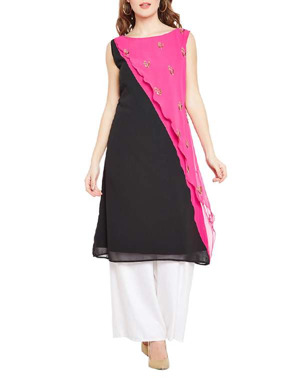 layered embellished kurta