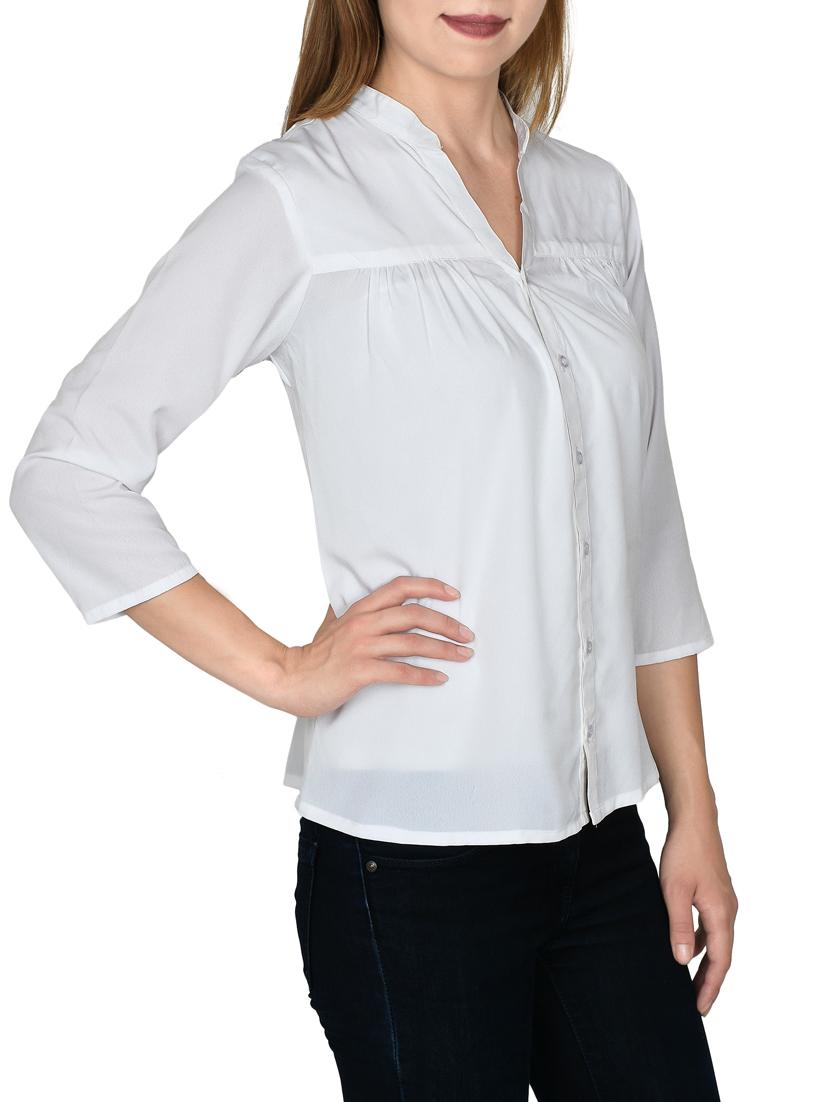white georgette shirt - 14676902 - Standard Image - 1