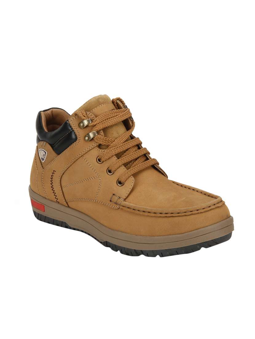 red chief brown leather low ankle boots