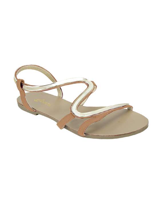 brown back strap sandal