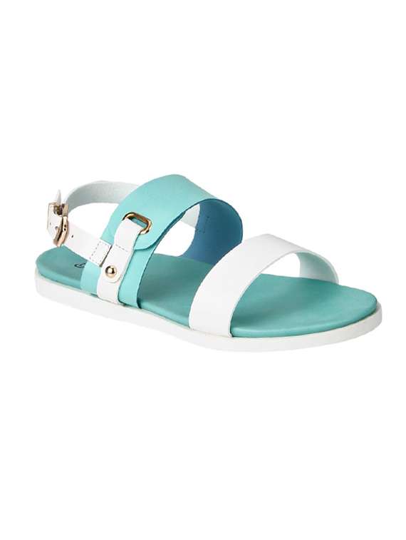 green back strap sandal