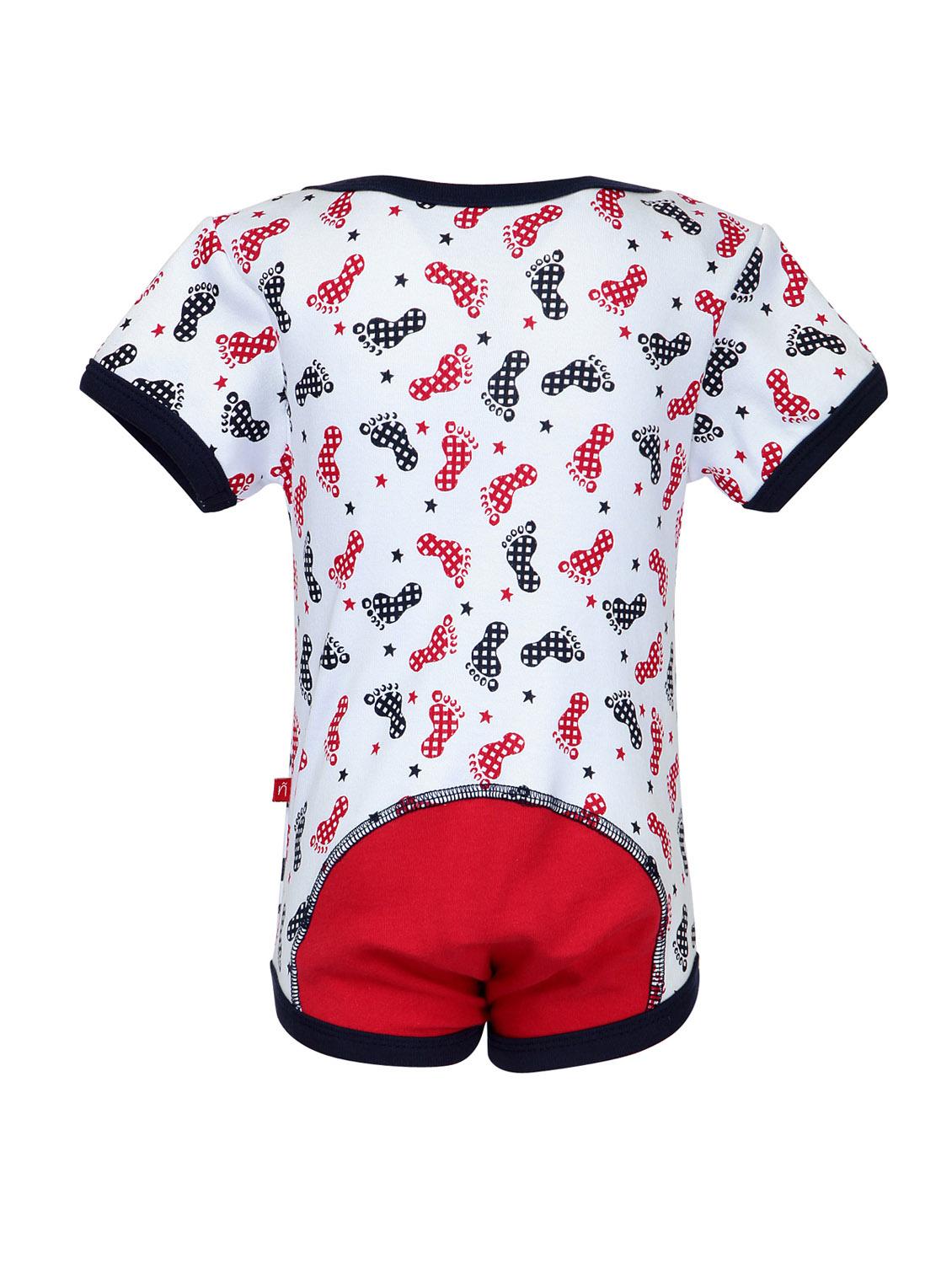 kids white printed cotton onesies - 14718098 - Standard Image - 1