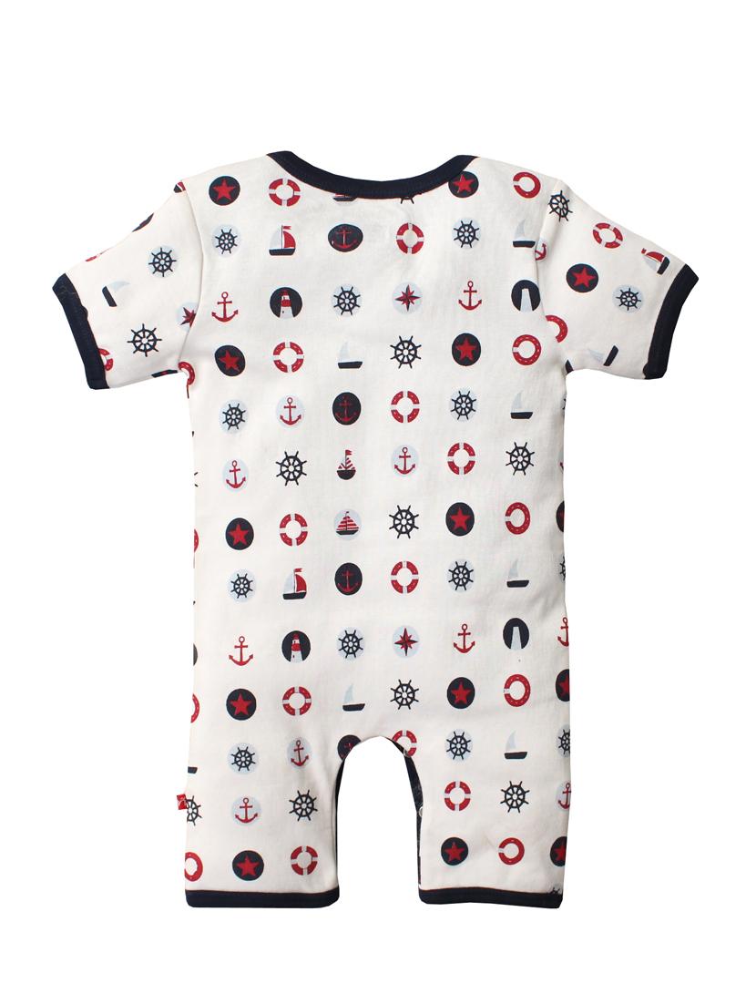 kids white printed cotton onesies - 14718141 - Standard Image - 1