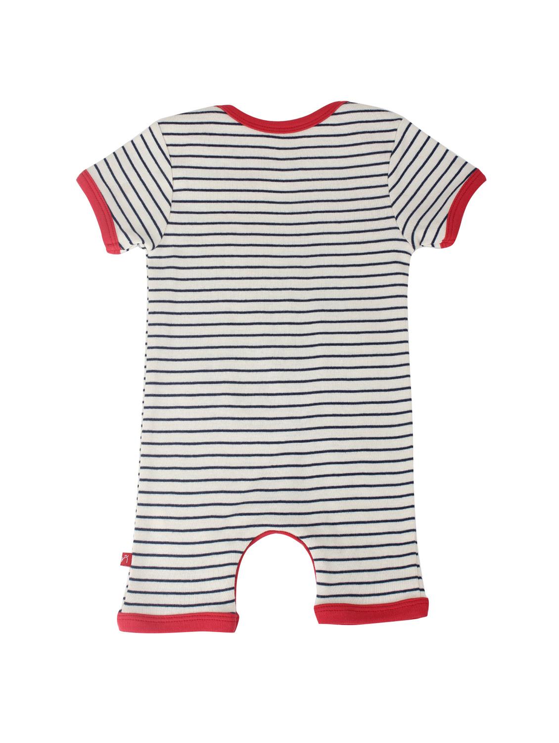 grey cotton romper - 14718155 - Standard Image - 1