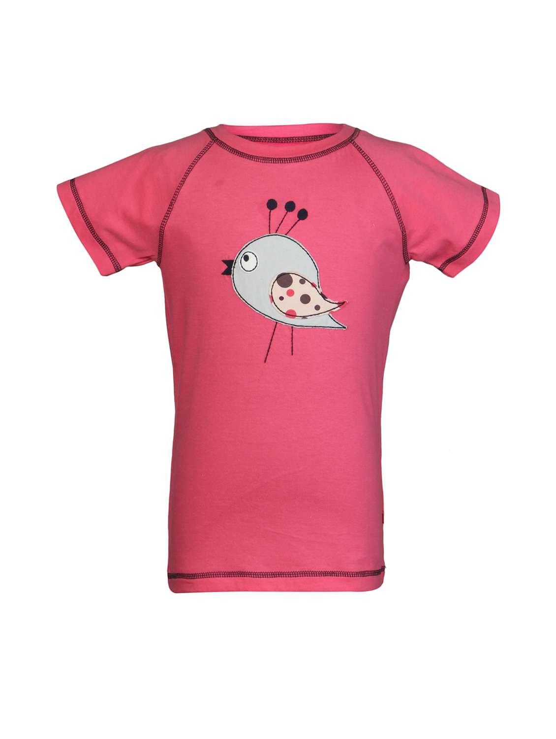 raglan sleeve quirky patched top