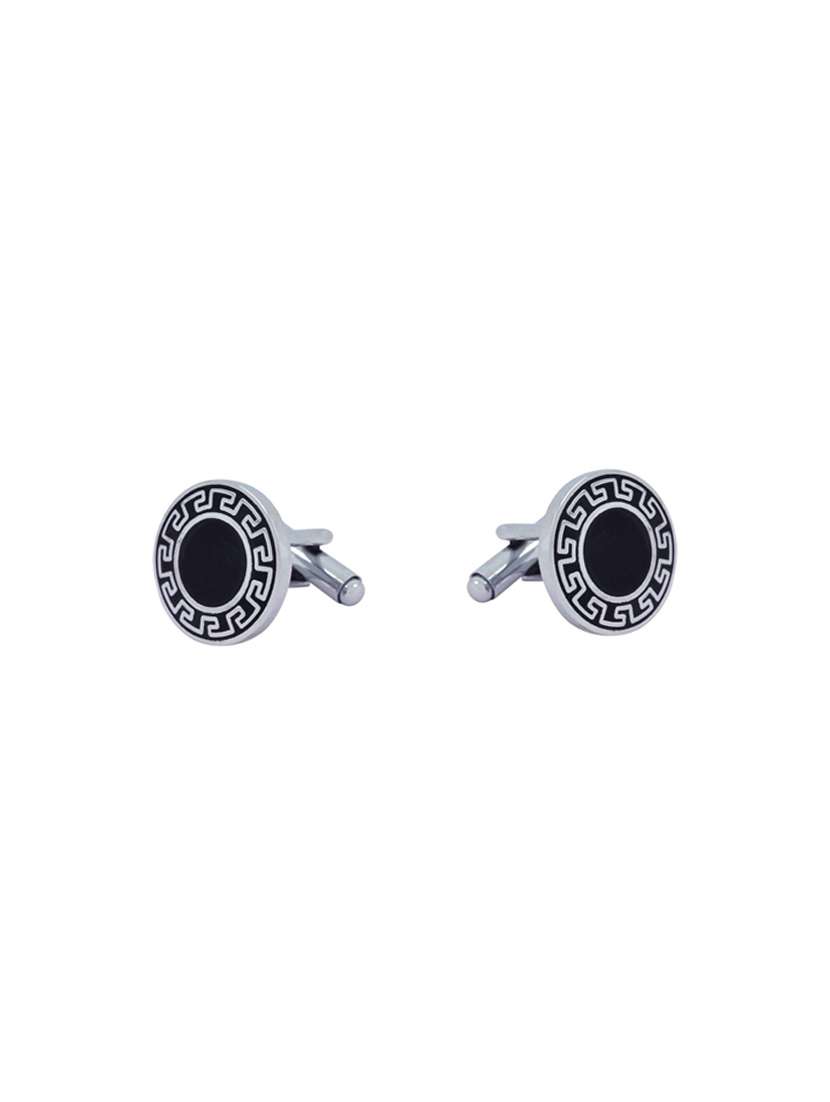 black metal cufflink