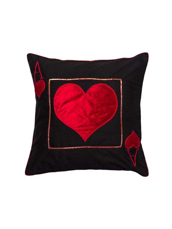 ace of heart cushion cover