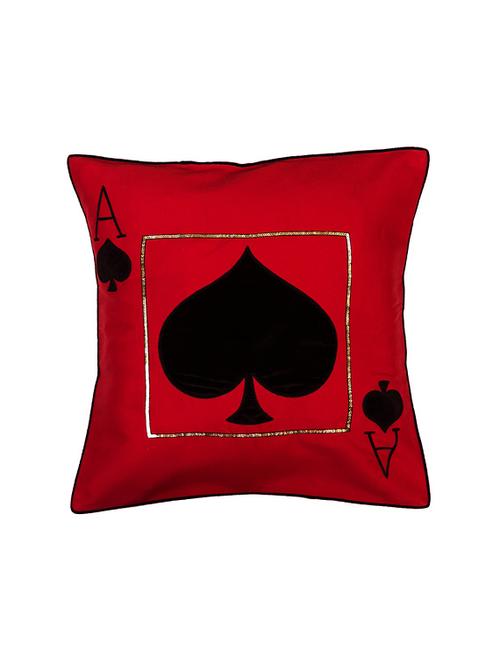 ace of spade red cushion cover - 14724227 -  Standard Image - 0