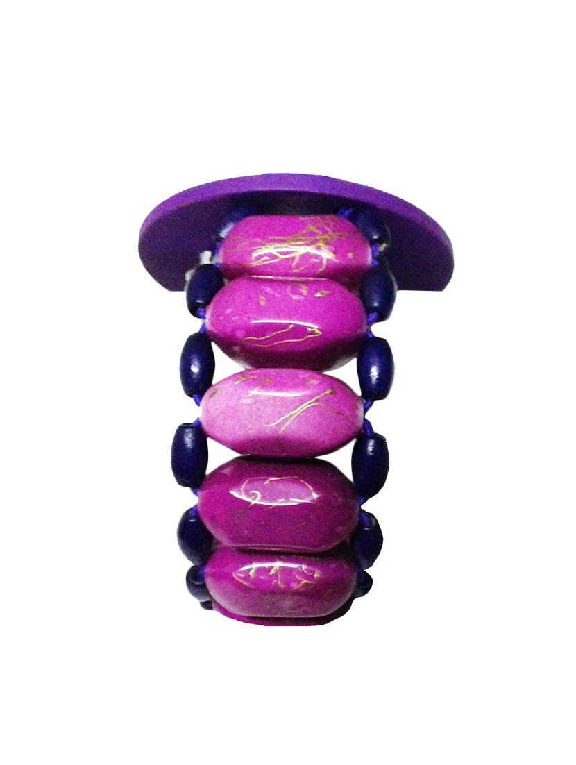 fashion purple colour beaded bracelet watch - 713.1 - 14728284 -  Standard Image - 1