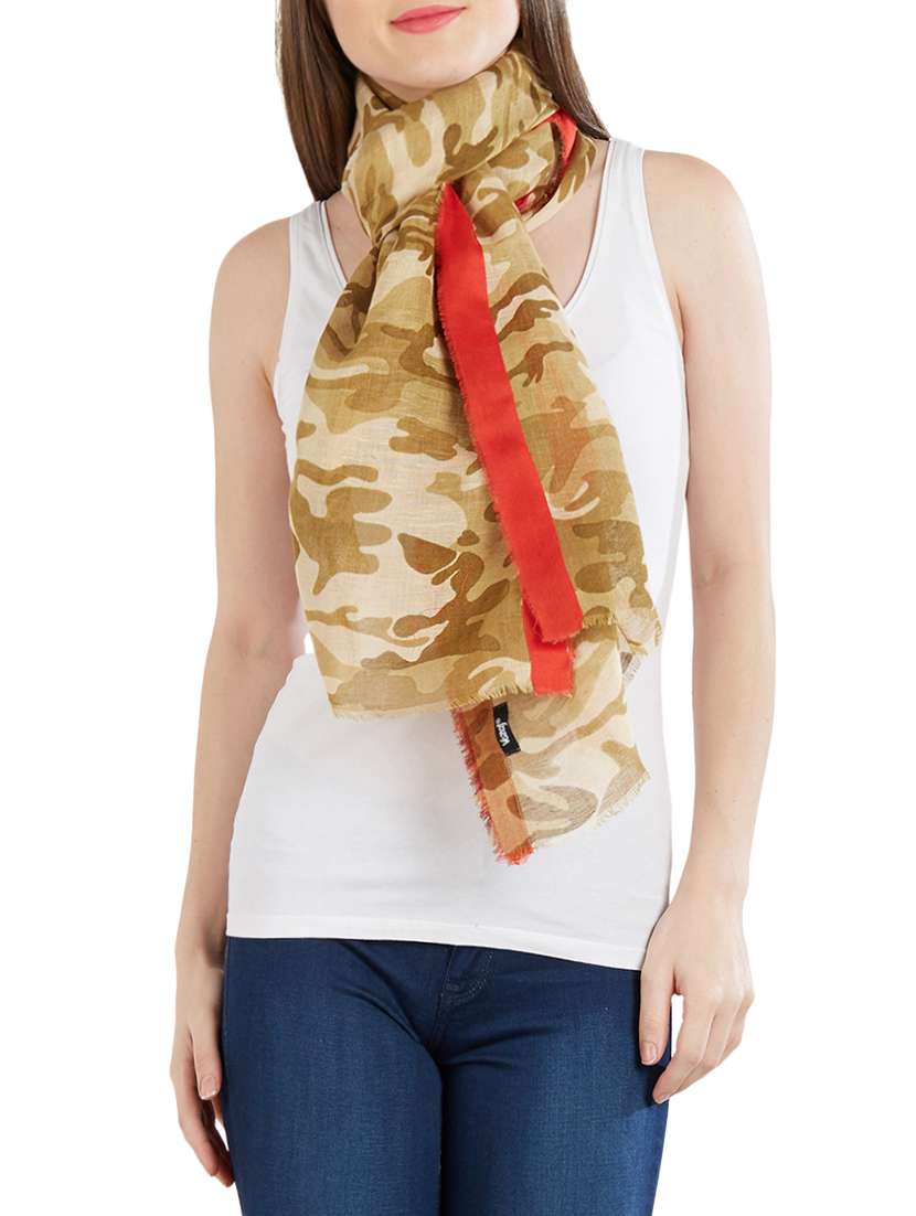 women's camouflage print stole - 14728402 - Standard Image - 1