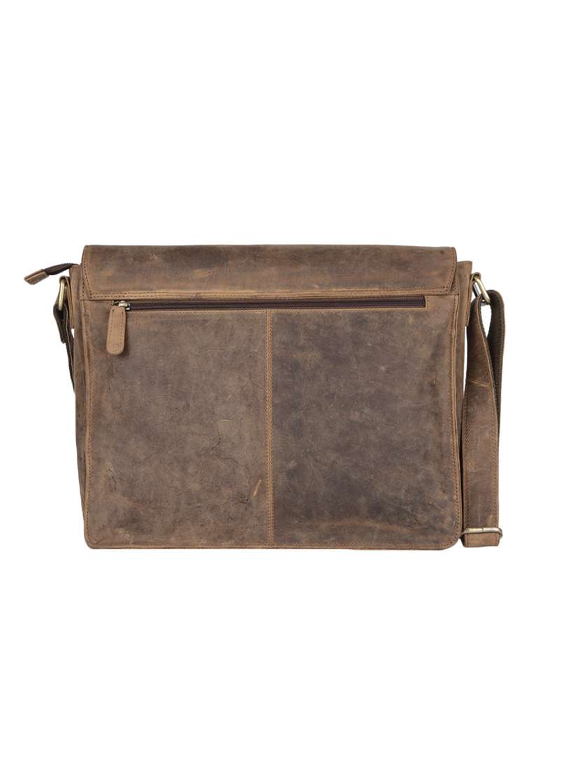 tan leather regular messengerbag - 14728416 -  Standard Image - 1