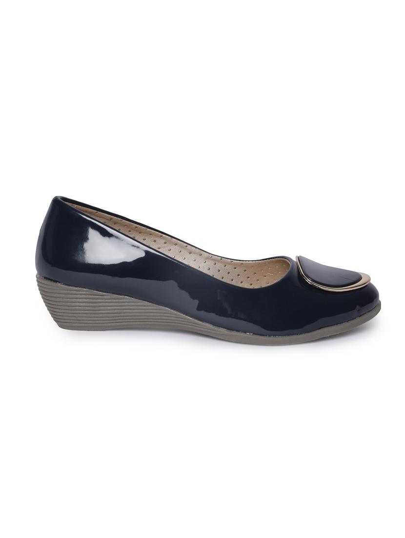 zachho black imported patent women's wedges - 14732084 - Standard Image - 1
