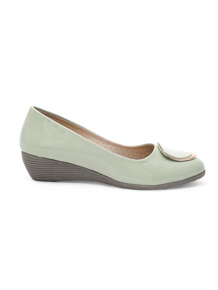 zachho black imported patent women's wedges - 14732086 - Standard Image - 1