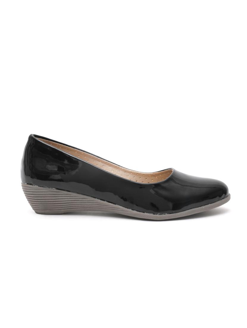 black patent leather slip on formal shoes - 14732087 -  Standard Image - 1
