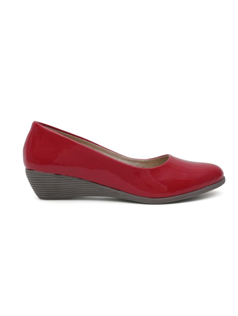 red patent leather slip on formal shoes - 14732090 -  Standard Image - 1