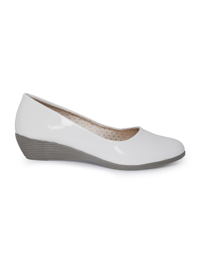 white patent leather slip on formal shoes - 14732091 - Standard Image - 1