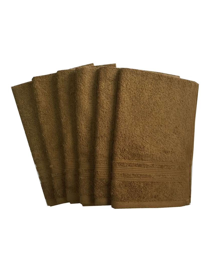 set of 6 super soft and fluffy hand towels