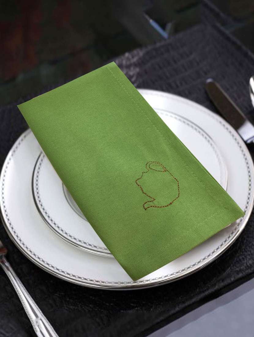 100 % cotton embroidered cotton napkins with motives