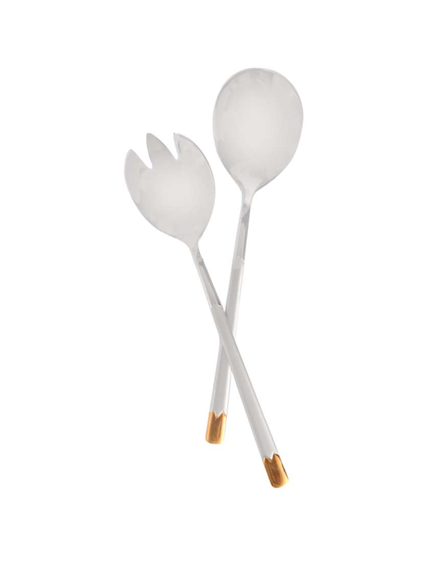 mullich medium serving spoon gold finish set of 2