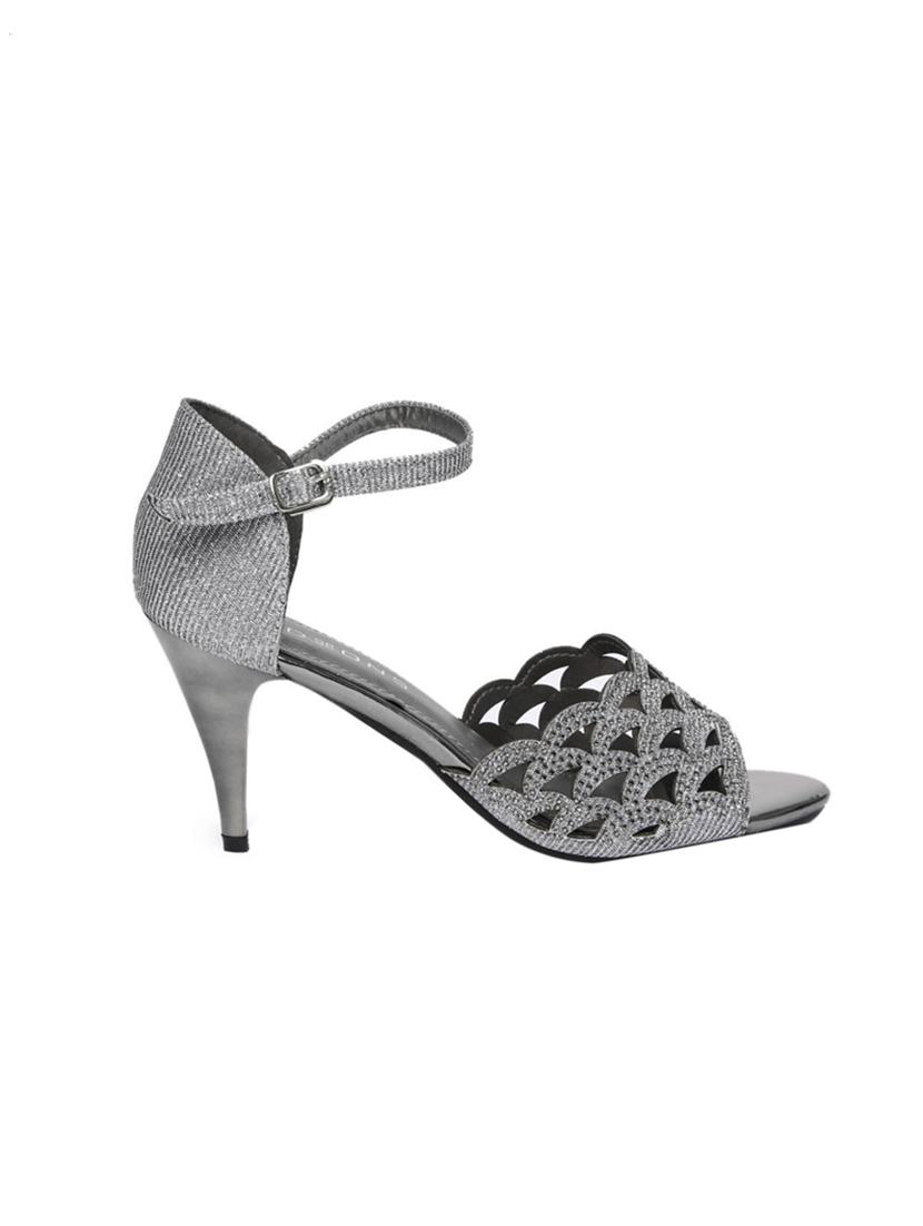 silver ankle strap sandal - 14741138 -  Standard Image - 1