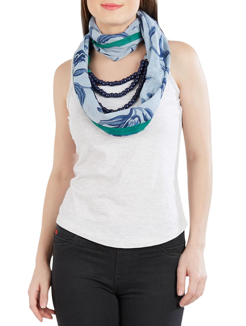 blue cotton scarf - 14741715 - Zoom Image - 0