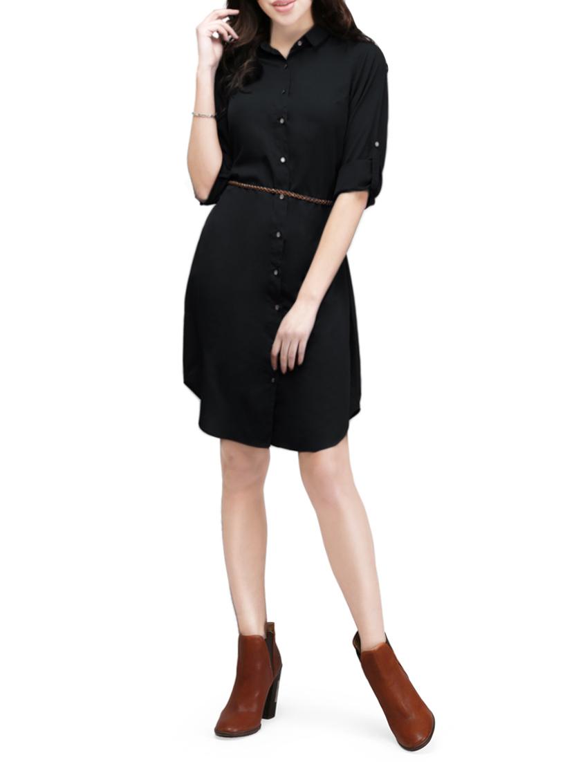 women's shirt solid dress - 14743142 -  Zoom Image - 0