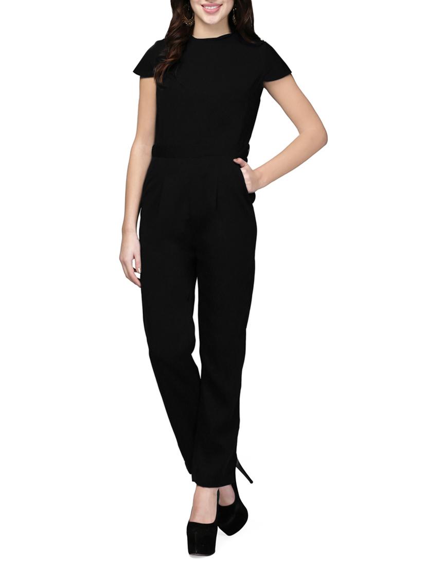 cap sleeved full leg jumpsuit - 14743145 -  Zoom Image - 0