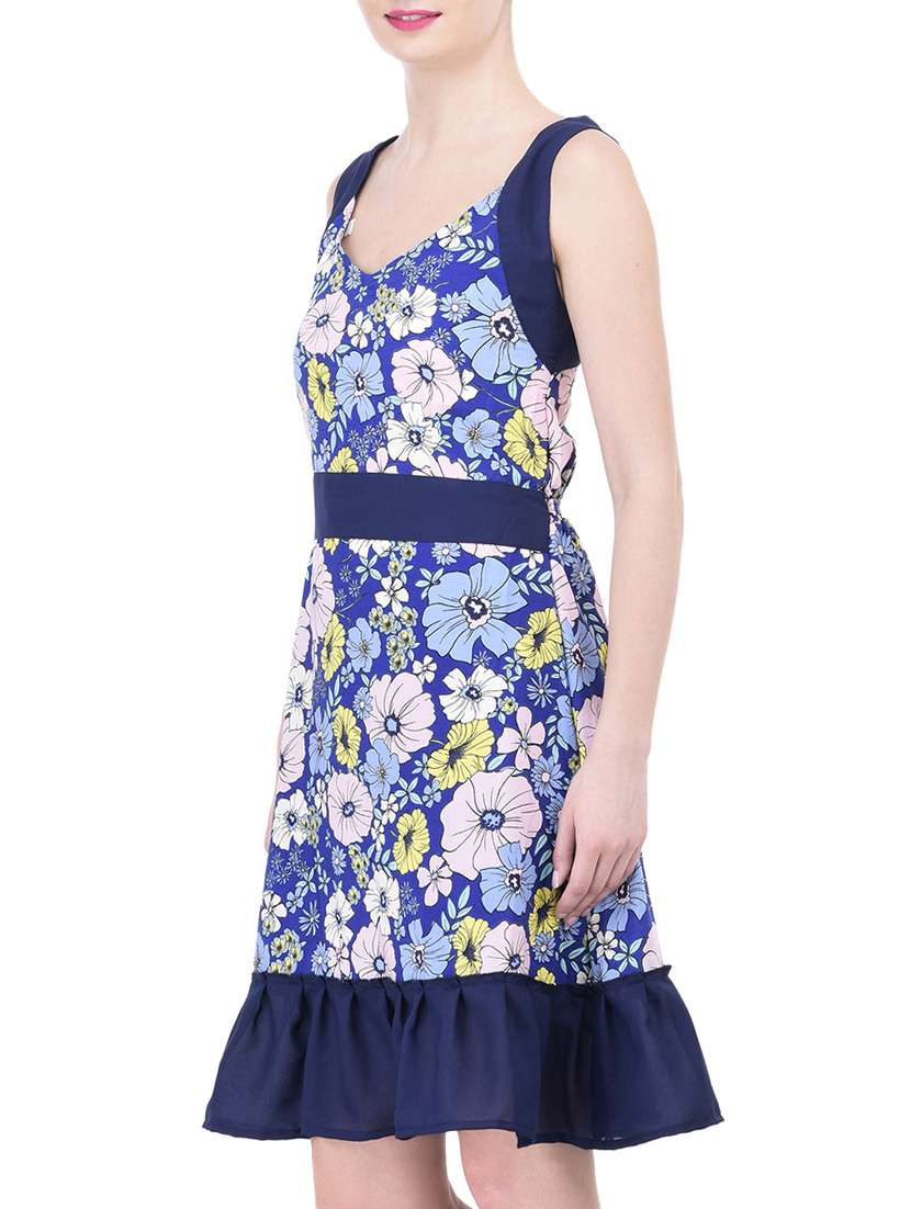 women's fit & flare floral dress - 14745870 -  Standard Image - 1