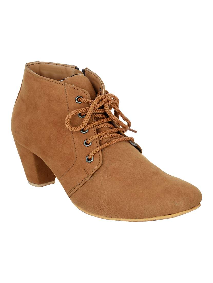 tan suede ankle boot
