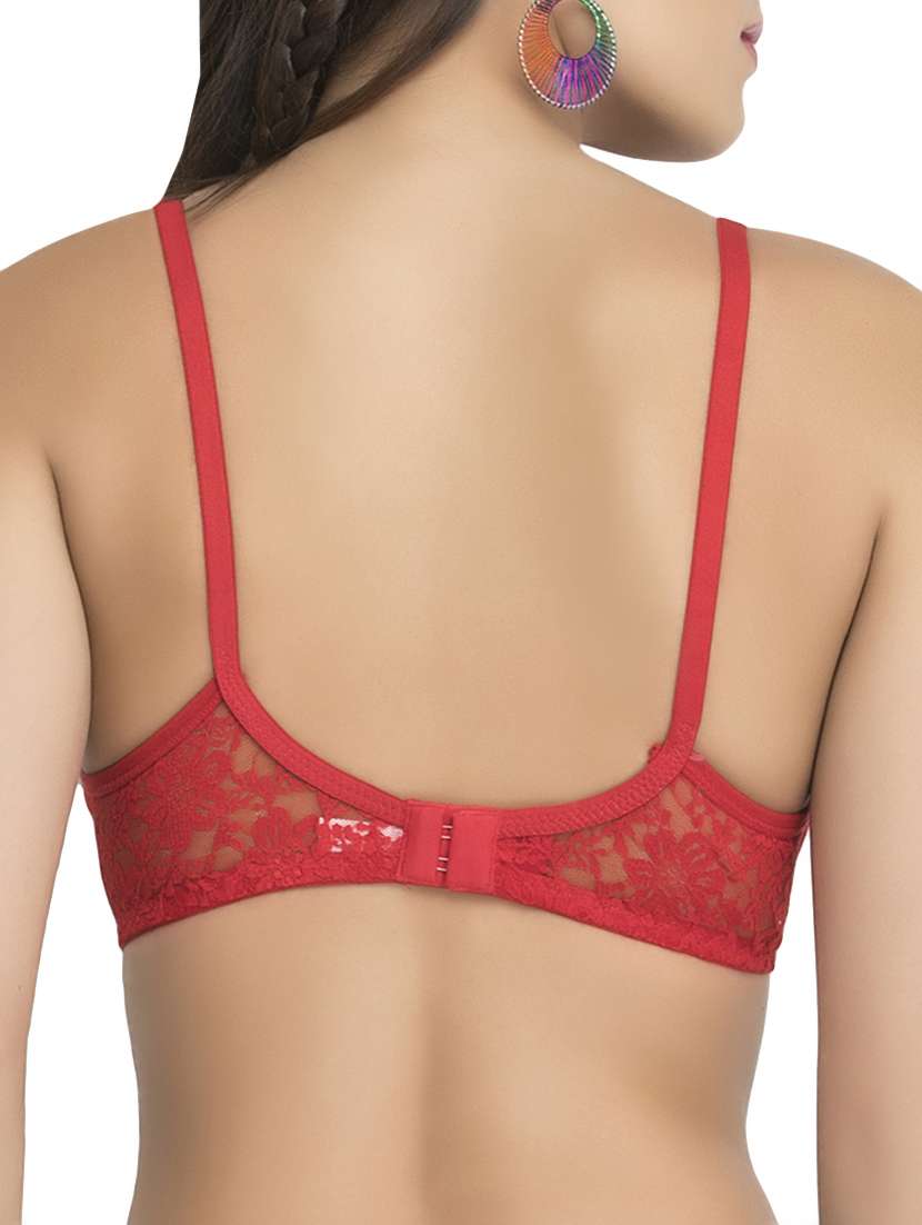 set of 3 floral lace minimizer bra - 14750968 -  Standard Image - 4