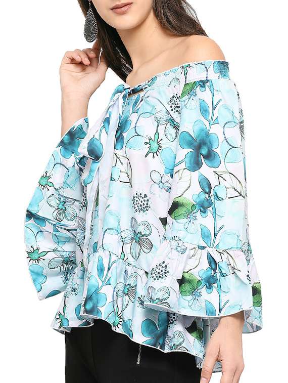 women's a line off shoulder top - 14754062 -  Standard Image - 1