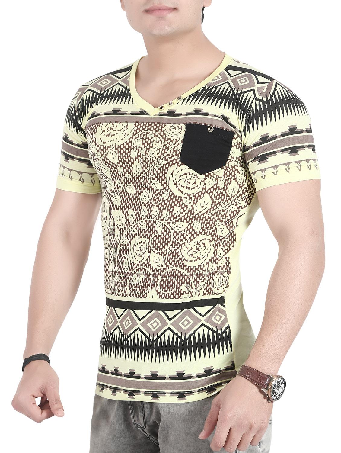 yellow cotton t-shirt - 14755978 - Standard Image - 1