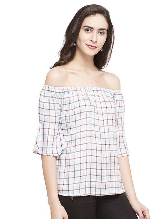 women's straight off shoulder top - 14758098 - Standard Image - 1