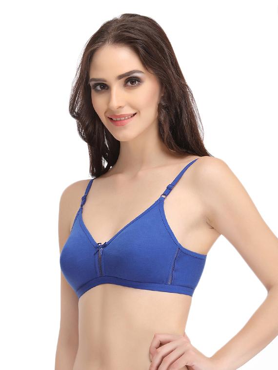 blue cotton tshirt bra - 14760100 -  Standard Image - 1