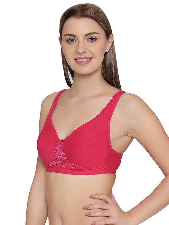 bow patch lace detail bra - 14760170 - Standard Image - 1
