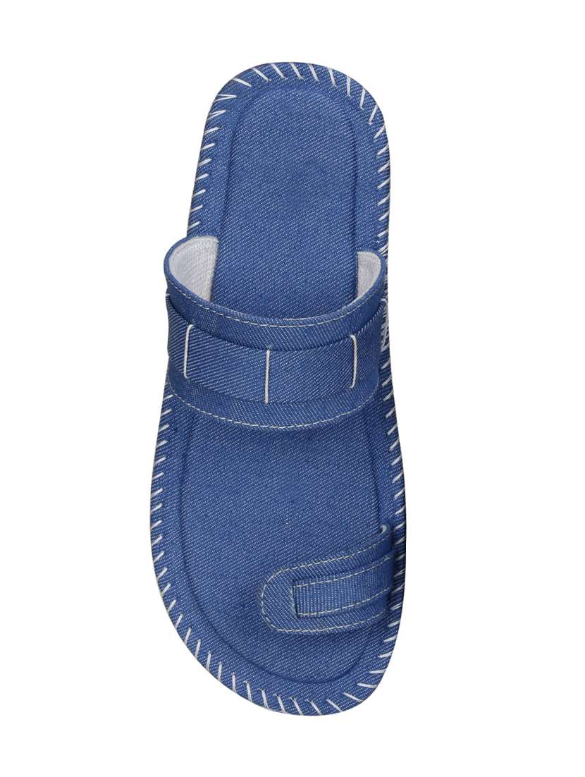 light blue denim slip on slipper - 14760756 -  Standard Image - 4