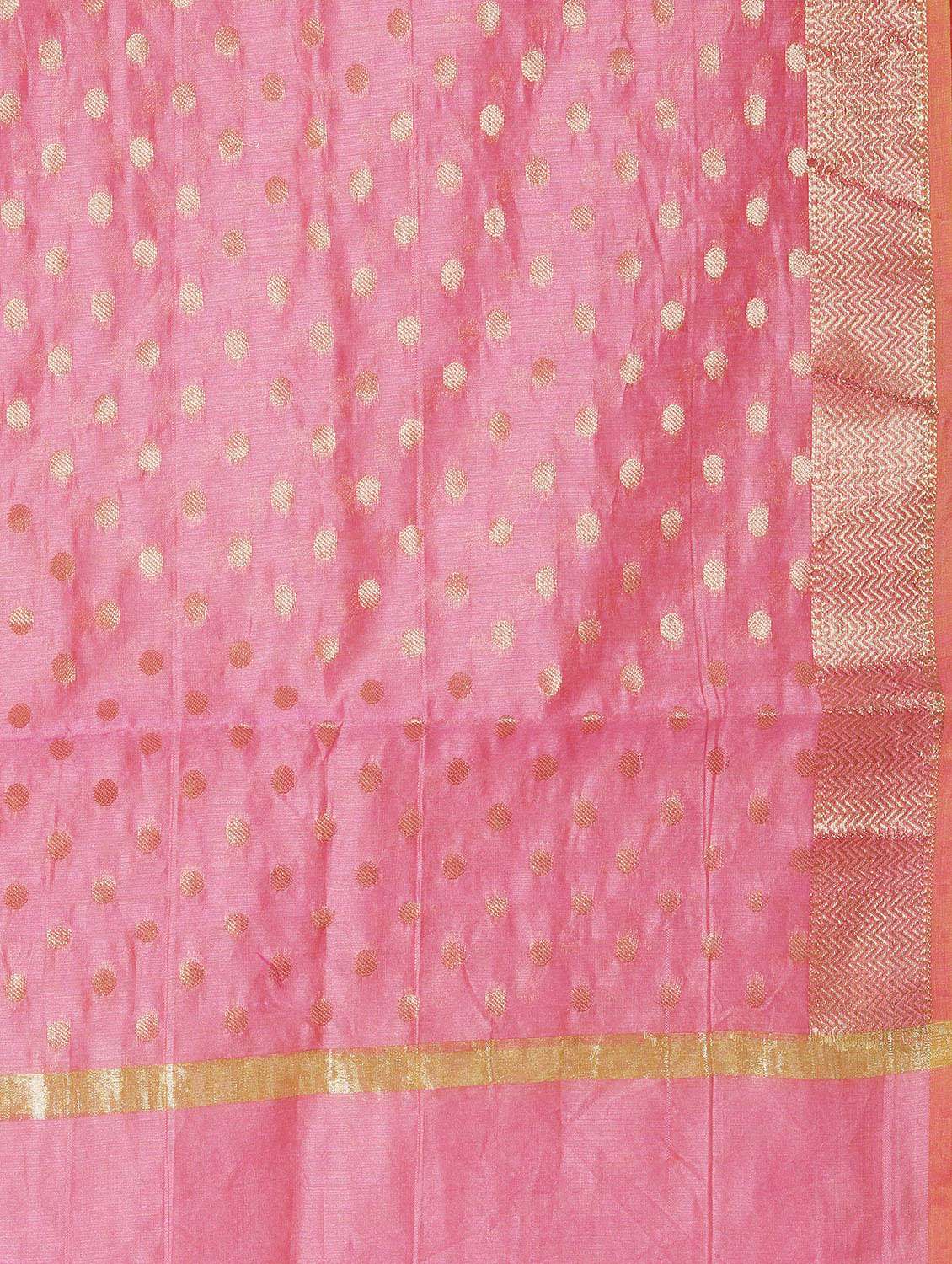 pink chanderi dupatta - 14761260 -  Standard Image - 1