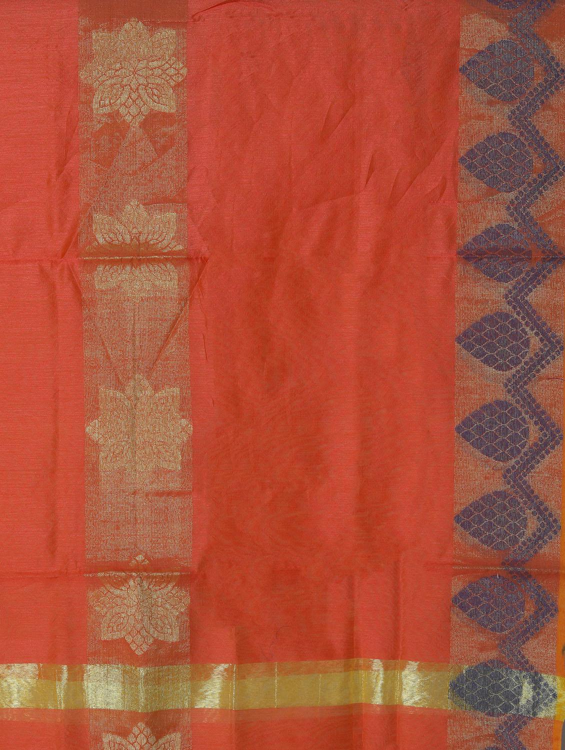 orange chanderi dupatta - 14761274 - Standard Image - 1