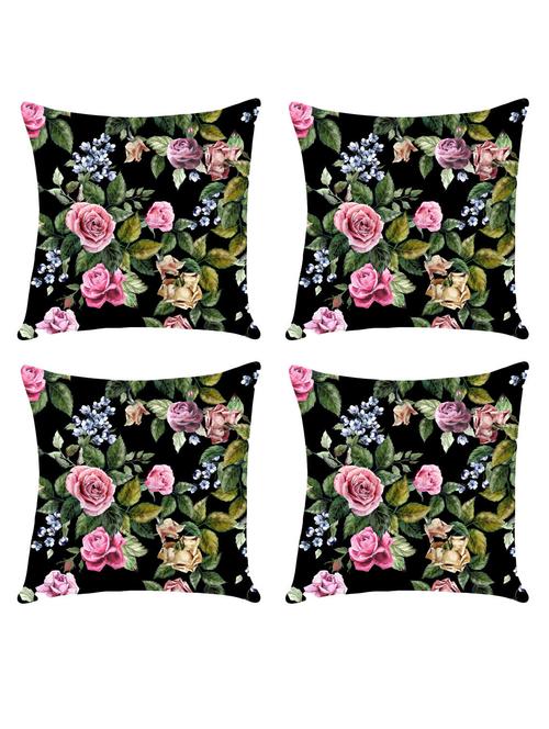 digital printed cushion cover with flower design set of 4 - 14766398 - Standard Image - 0