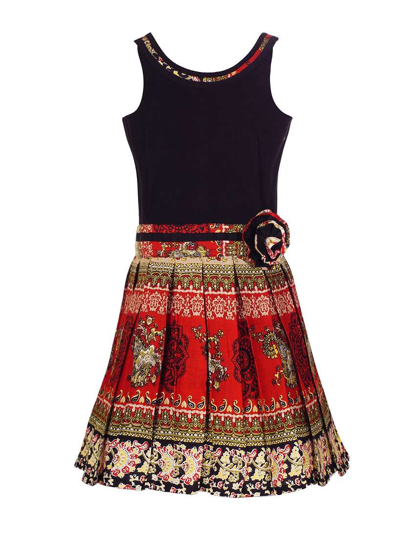 black viscose frock