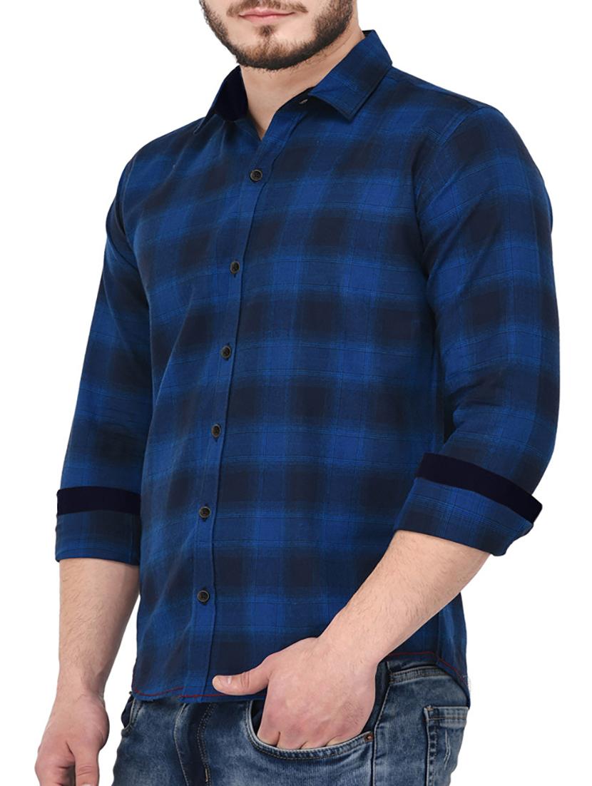 light blue cotton casual shirt - 14766869 - Standard Image - 1