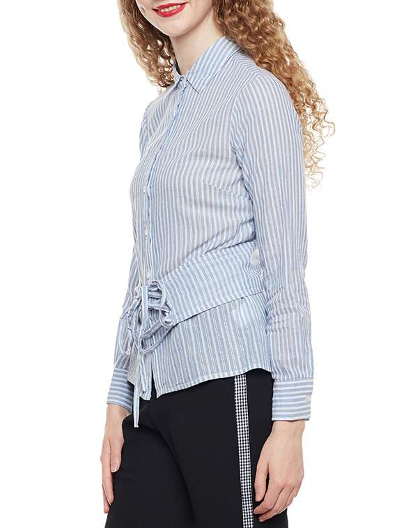 blue striped shirt - 14767472 -  Standard Image - 1