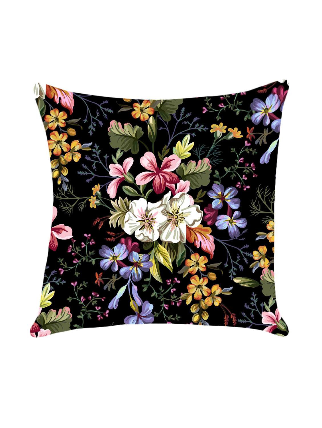 digital printed cushion cover with flower design